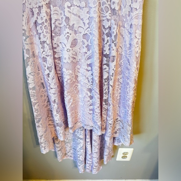 Muadress Y2K Style Retro Lace High-Low Light Lilac Dress Size Medium - Picture 5 of 7